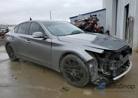 2014 Infiniti Q50 Base z USA, uszkodzony, nr VIN JN1BV7AP3EM684379